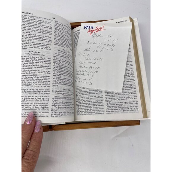 Holy Bible Dove Of Peace King James UNION Carpenters Dedication Vintage RARE - Picture 8 of 14